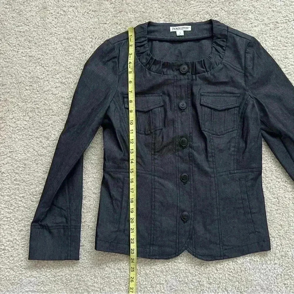 Pendleton Stretch Blazer Jacket Women’s Size Small Black/Charcoal NWT $168 - Picture 13 of 16